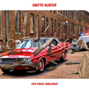 Stampa artistica originale della Dodge Challenger del 1970