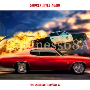 1971 Chevrolet Chevelle SS Original Art Print