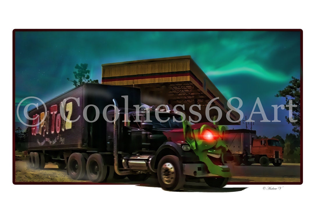 Maximum Overdrive 3D Style Original Art Print - Etsy