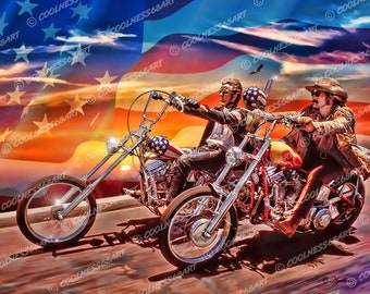 EASY RIDER 1947 サイケデリックポスター 1970年代製