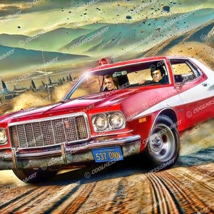 Starsky And Hutch Original Art Print