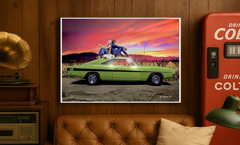 Dirty Mary Crazy Larry Original Art Print - Movie Poster