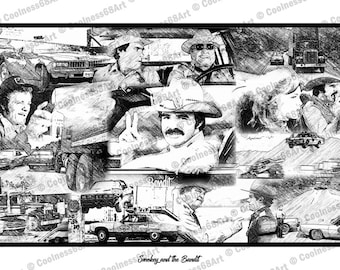 Smokey and the Bandit Art Print – Trans Am Movie Poster