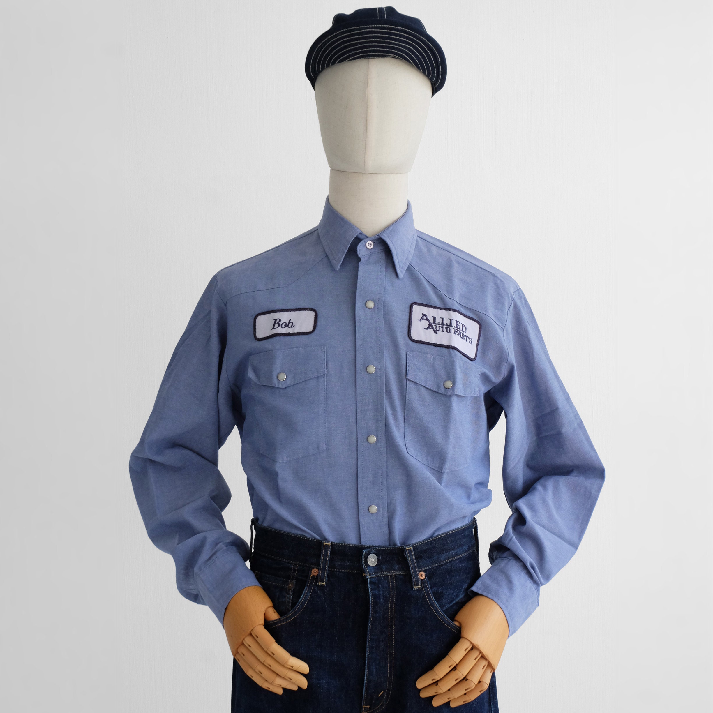 Vintage Mechanic Chambray Long Sleeve 