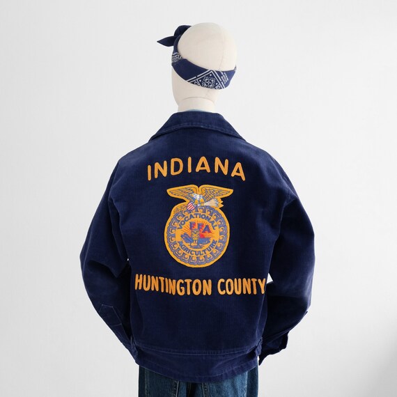 Vintage FFA Dark Blue Corduroy Chainstitch Embroidery Jacket - Etsy 直販オンライン Vintage FFA 42 size 80s Jacket その他