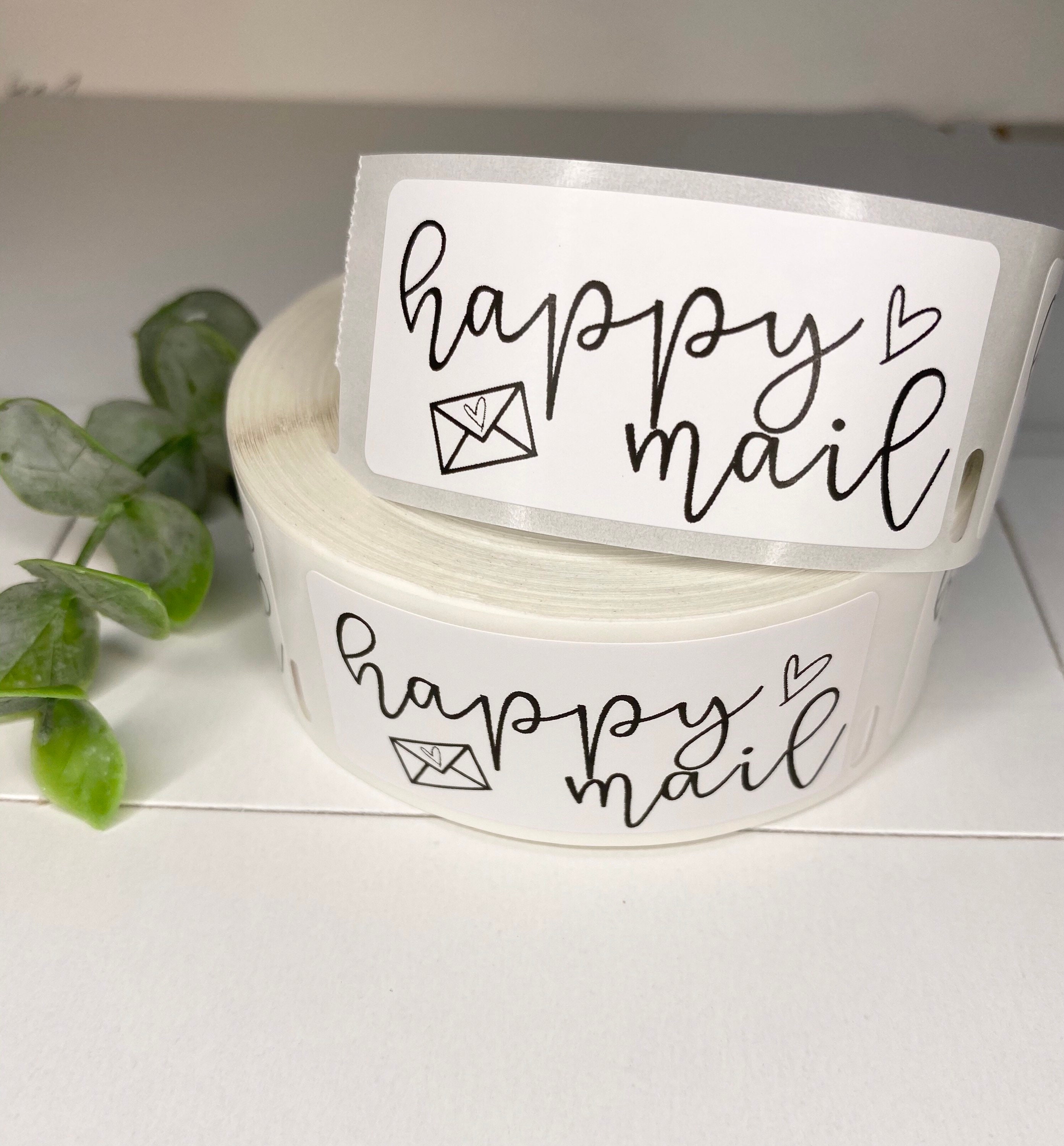 Happy Mail Stickers Shipping Labels Mail Stickers Etsy