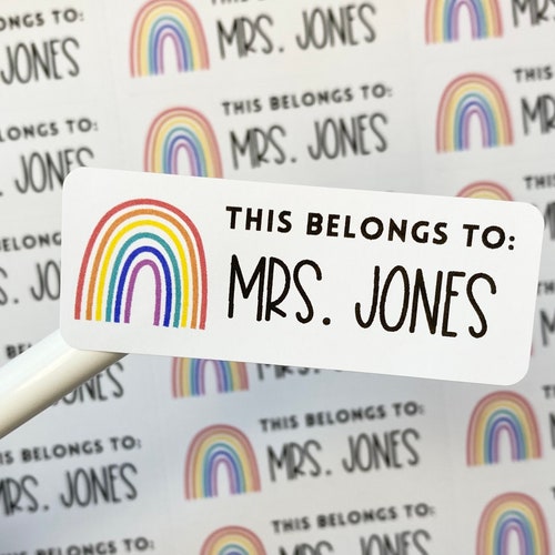 Teacher Book Labels Teacher Supplies Labels Teacher Gifts Etsy