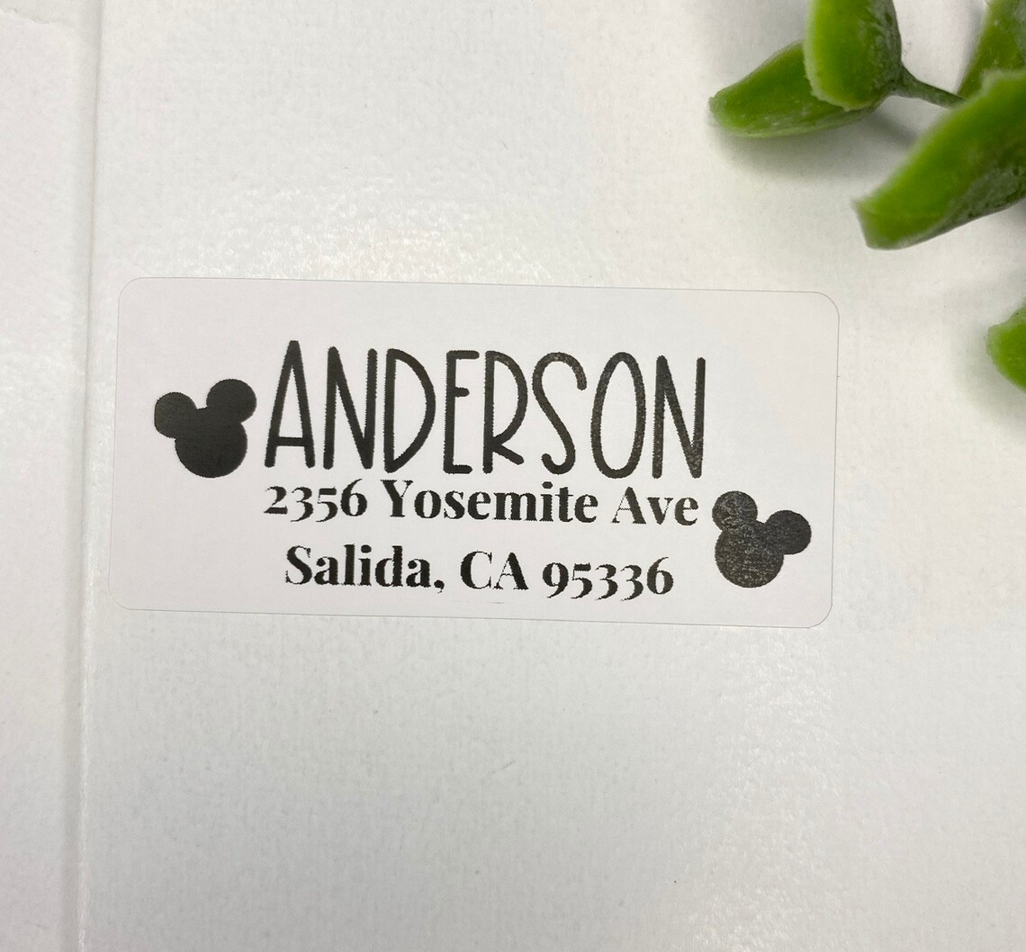Disney Address Labels Return Labels Family Address Labels Etsy
