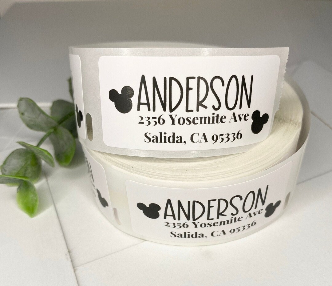 Disney Address Labels Return Labels Family Address Labels Etsy