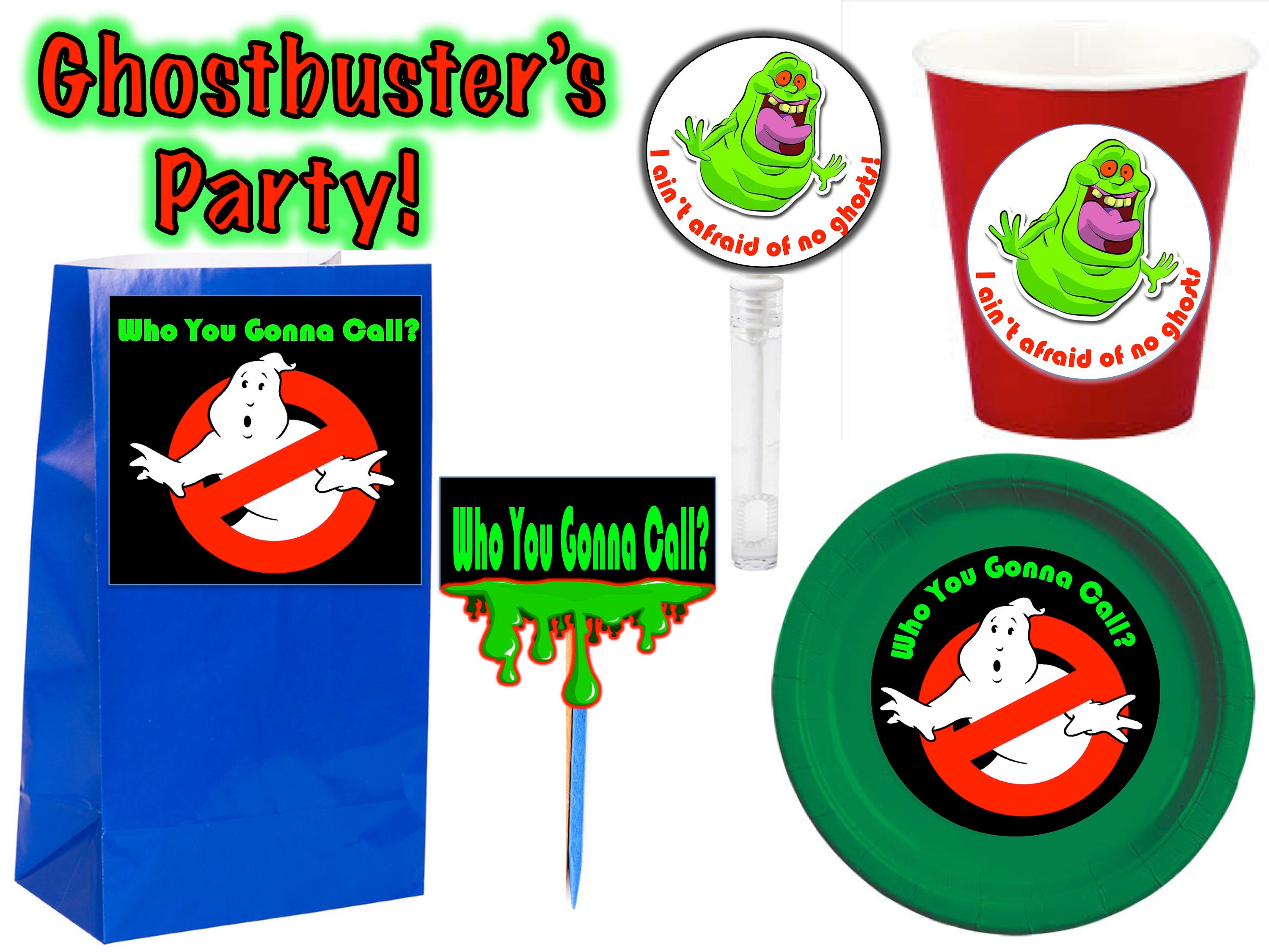 Ghostbusters Party Supplies 12pcs. Etsy