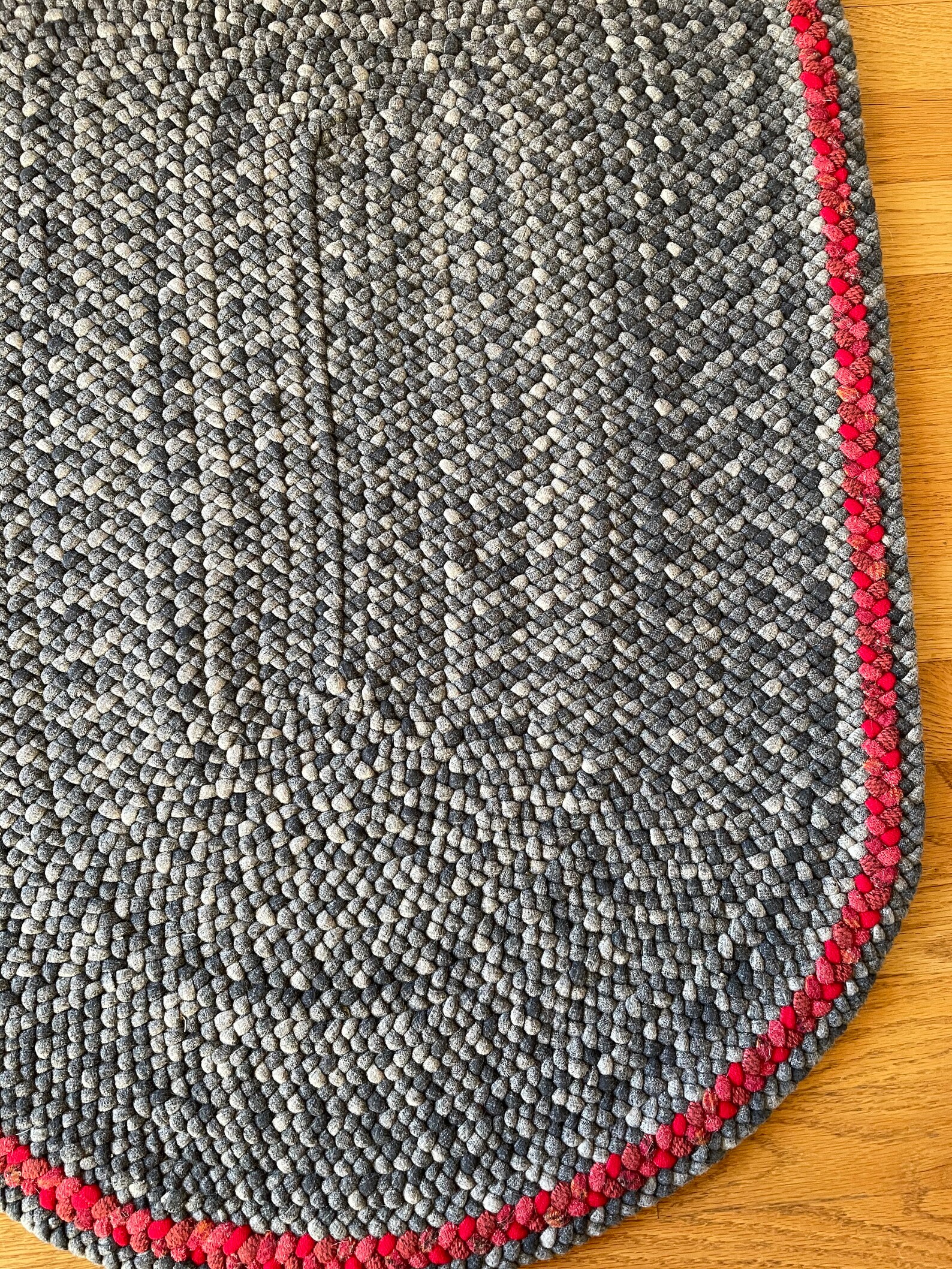 Gray Braided Rug Etsy