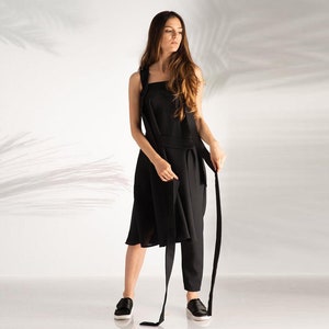 Black Jumpsuit Women, Dressy Jumpsuit, Oversized Romper, Womens Clothing, Asymmetrical Jumpsuit, Plus Size Clothing,Tank Jumpsuit,Futuristic