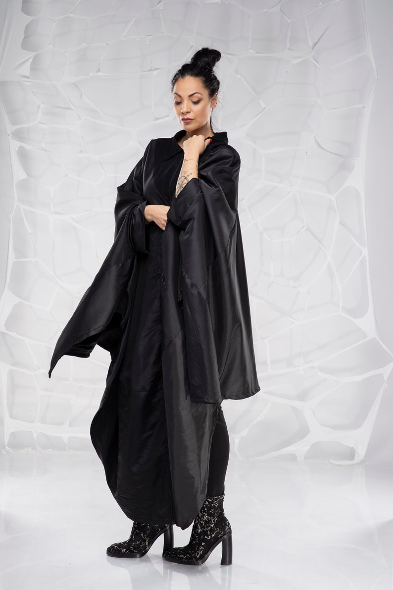 Plus Size Gothic Clothing Black Winter Women Coat Etsy