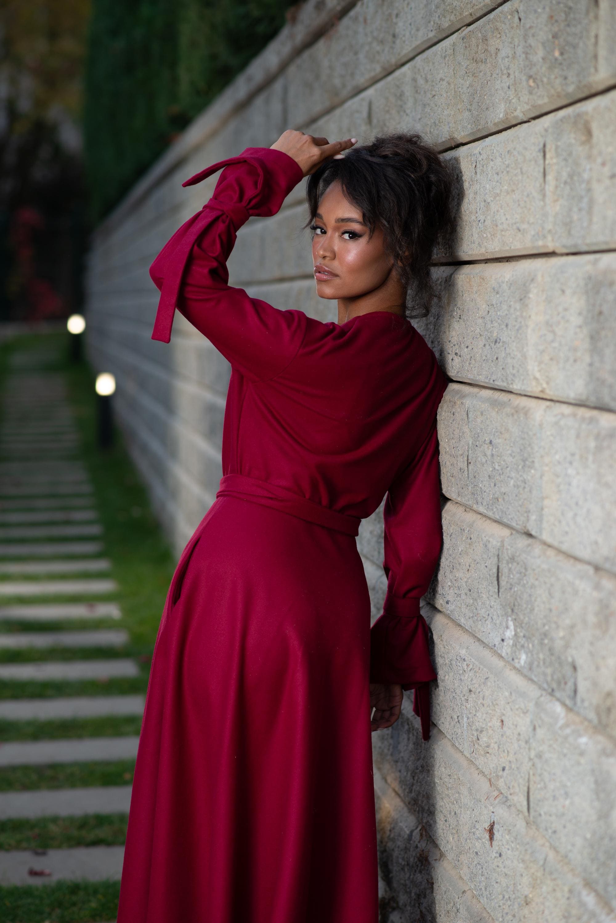 casual burgundy dress women Joe's USA Men's Tall Long Sleeve Button Up Dress Shirt