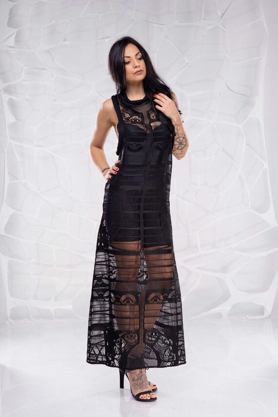Black Dress for Women, Lace Dress, Gothic Dress, Plus Size Clothing,  Wedding Guest Dress, Occasion Dress, Sheer Dress, Sexy Lace Dress - Etsy