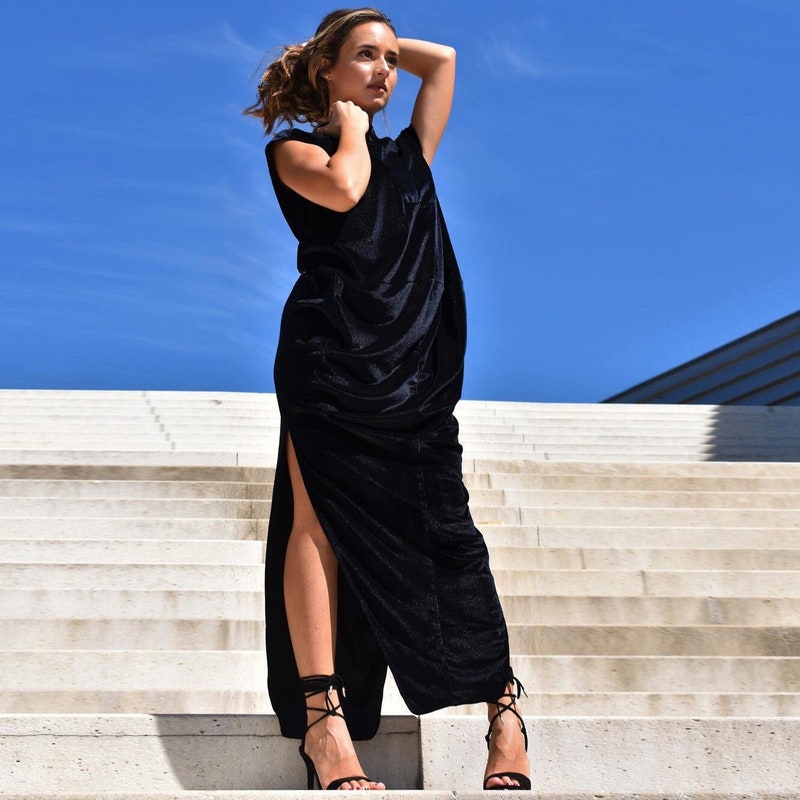 Loose Velvet Dress for Women
