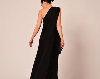 Wedding Guest Dress, Black Tie Dress, Black Dress Formal, Extravagant Cocktail Dress, Plus Size Clothing, Kaftan Dress, Elegant Dress