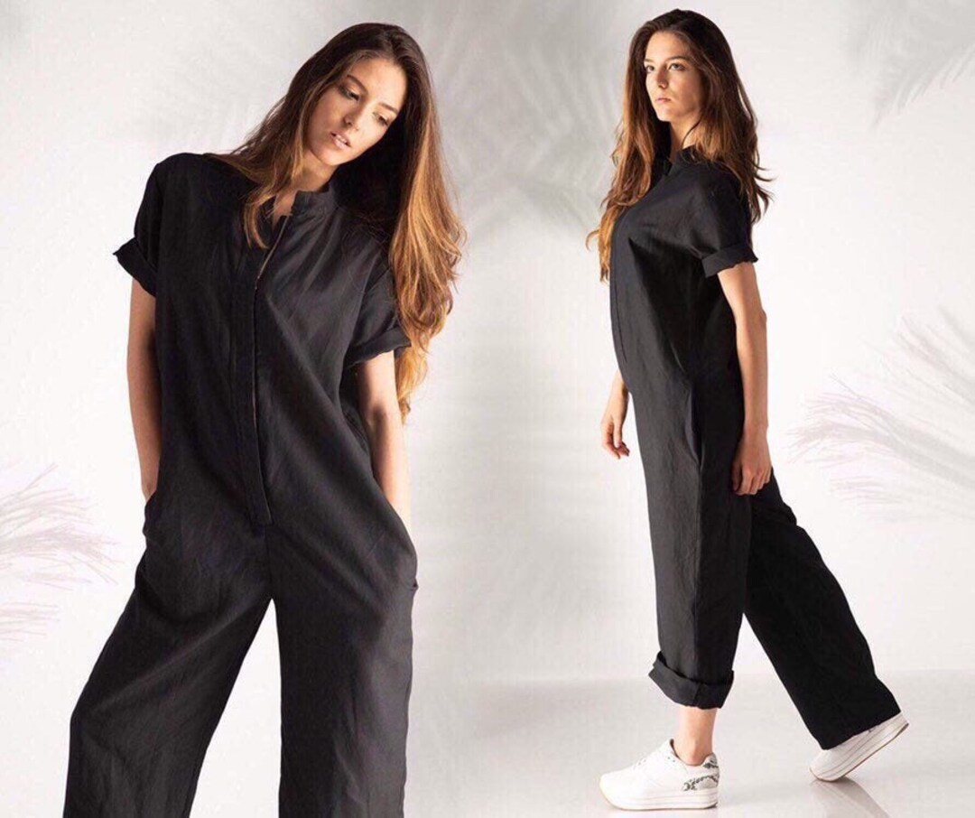 Women Linen Jumpsuit, Harem Jumpsuit, Plus Size Linen, Jumpsuit Women
