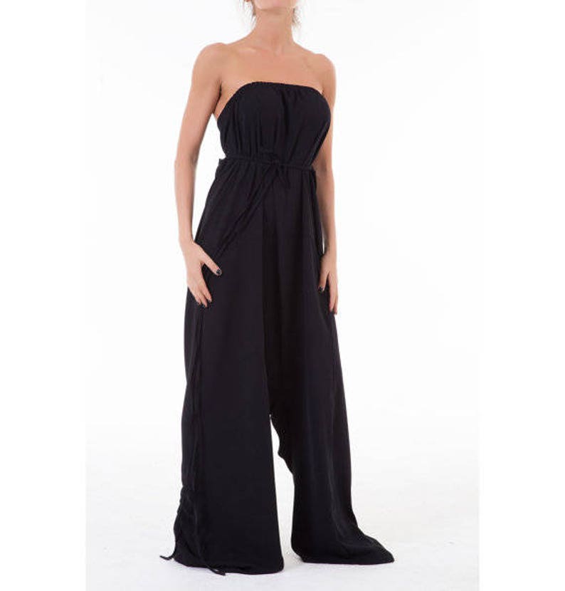 black jumpsuit loose