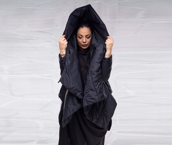 Black plus size puffer coat online
