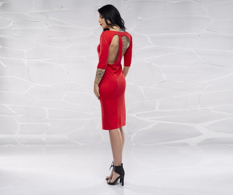 plus size red evening dress