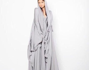 Robe abaya à capuche, robe abaya en satin, robe caftan de Dubaï, vêtements pour femmes, robe grande taille pour femme, robe d'invitée de mariage, robe surdimensionnée