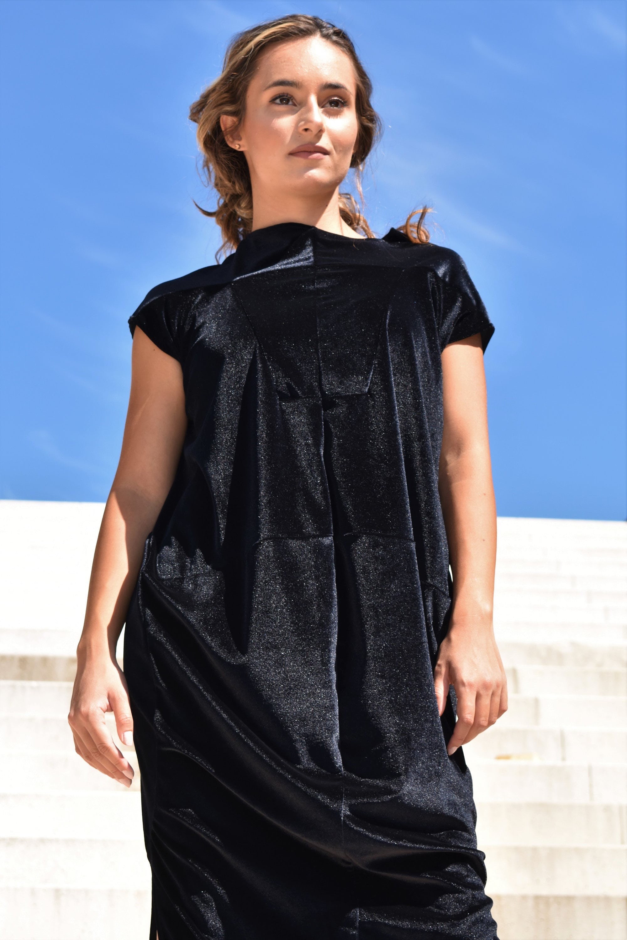 loose velvet dress Suagox Women's Tie Back Square Neck Velvet Babydoll Dresses Puff Long Sleeve Short Mini Dress (Brown, S) at Amazon Women's Clothing store