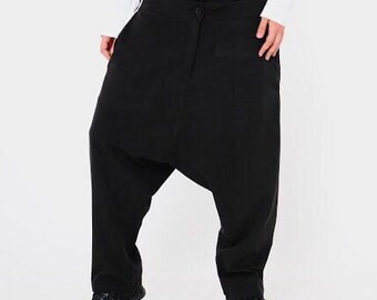 Women Loose Pants, Harem Pants, Cyberpunk Pants, Yoga Pants, Gothic Pants, Oversize Pants, Plus Size Clothing, Japanese Clothing