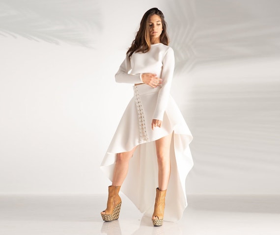 Vestido falda asimetrica sale