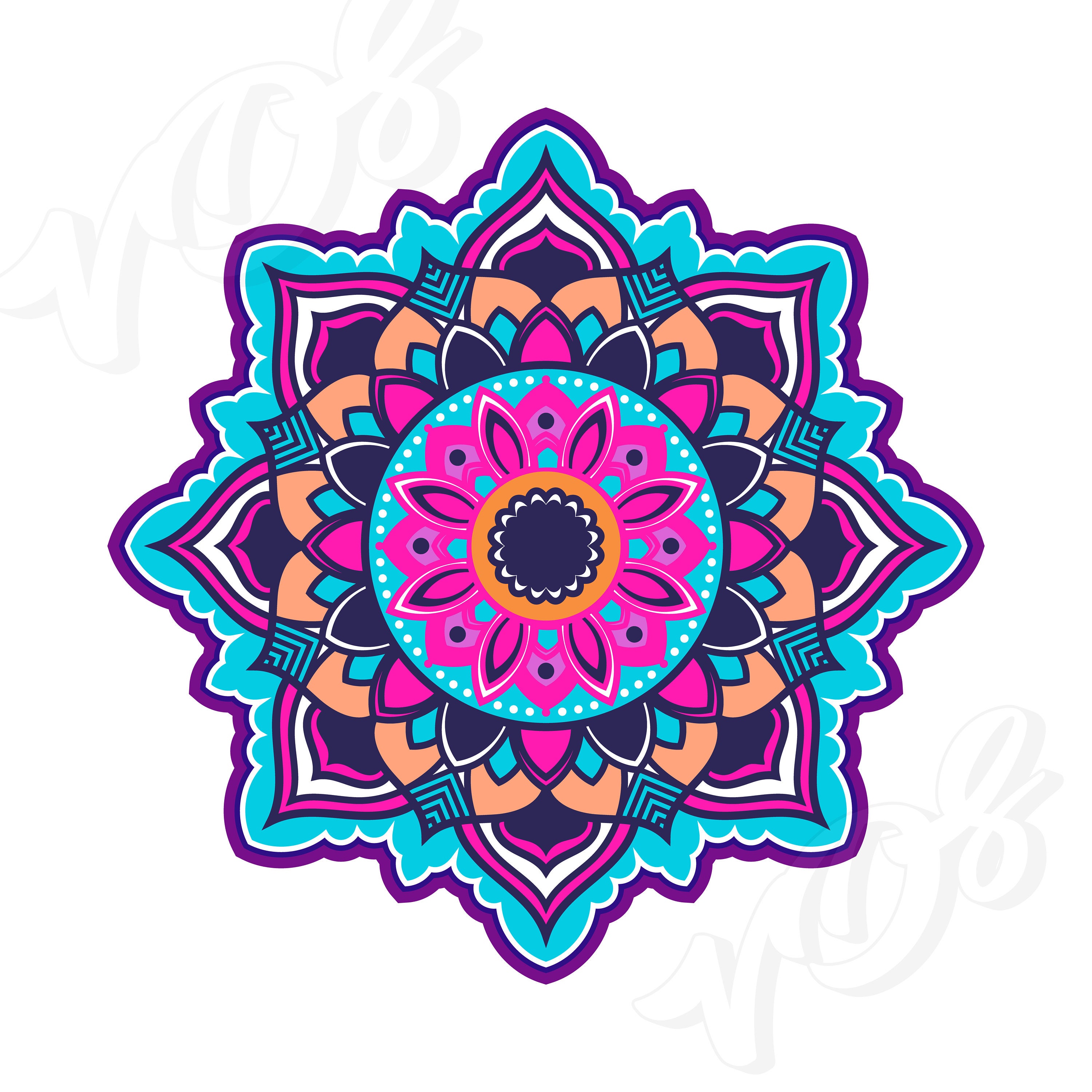 Download Mandala SVG Mandala Drawing Mandala clip art Mandala | Etsy