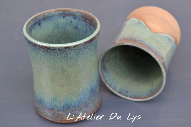 Gobelets en Céramique Artisanale, Collection Iroise, Doux Rêves et Moka