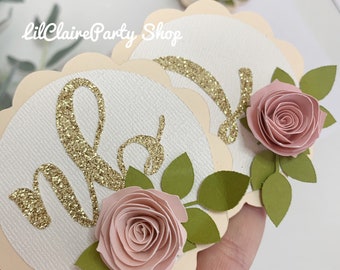 monthly cards photo cards Floral Milestone banner floral birthday
