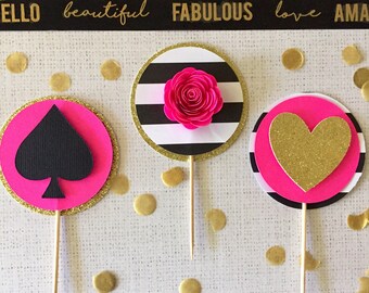 Blush Pink Gold Custom Confetti Double Sided Kate Spade Etsy