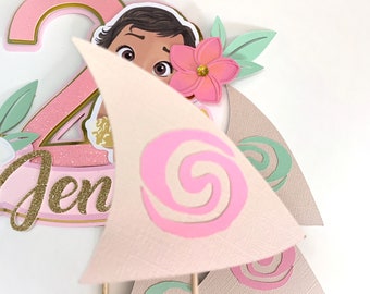 Moana Cupcake Topper, Moana Cupcake Picks, Moana Voilier Cupcake Topper.