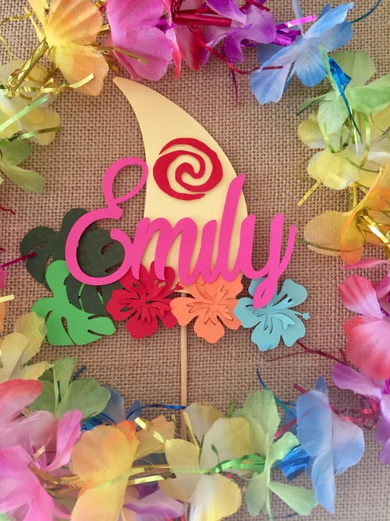 Moana Sail Boat Cake Topper Etsy