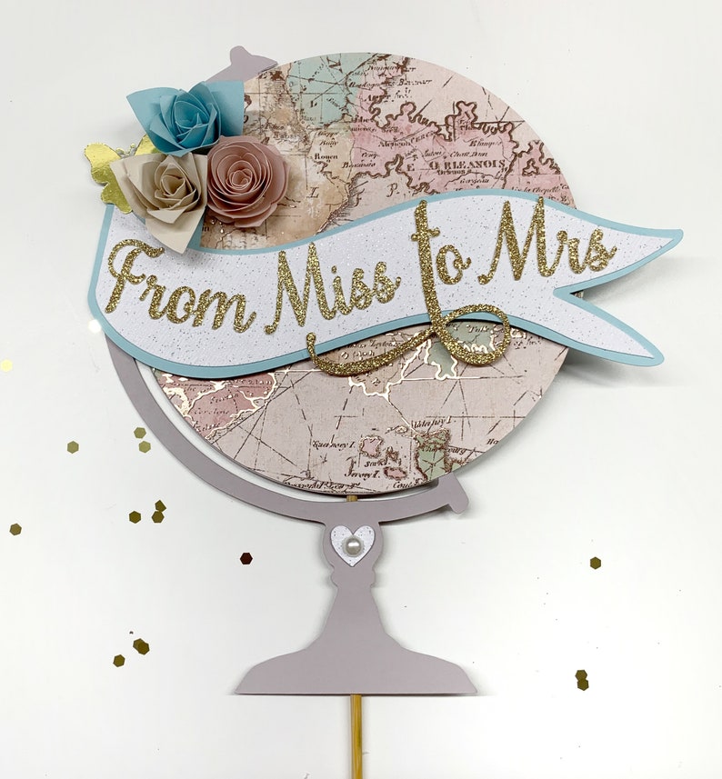 Adventure Cake Topper, Travel Baby Shower, Retirement Party Theme, First Birthday, Travel Birthday, Bridal Shower Blush Pink/L Blue