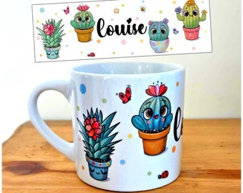 Personalisierte Kindertasse mit Vornamen / kleine Kindertasse aus Keramik