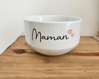 Personalized ceramic bowl with first name