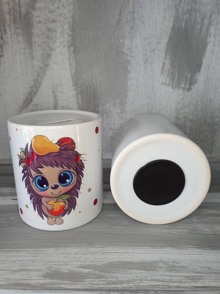 Tirelire en Céramique Personnalisée Hérisson