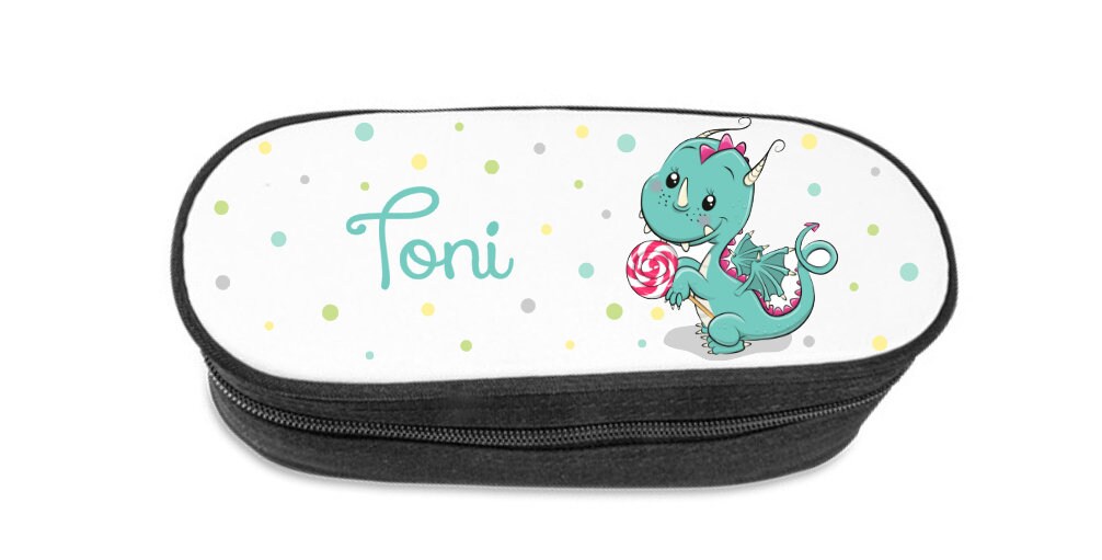 Trousse Personnalisée Dragon Sucette Écolier