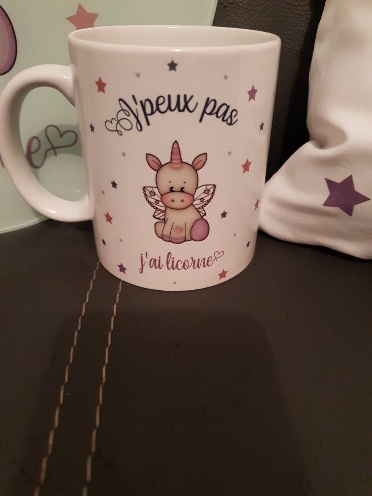 Mug Licorne J'peux Pas J'ai Licorne