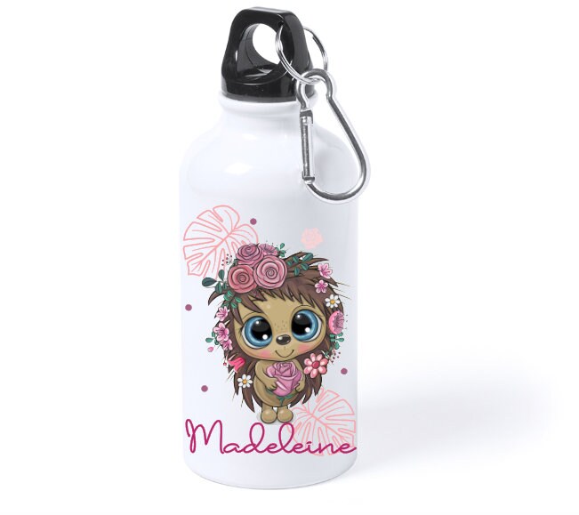 Gourde Personnalisée Hérisson/Gourde Prénom Enfant