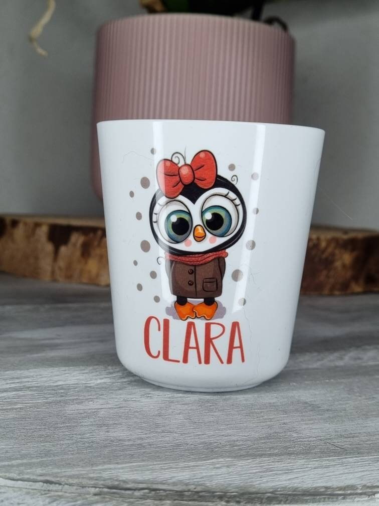 Gobelet/Verre Incassable Personnalisé Enfant Pingouin