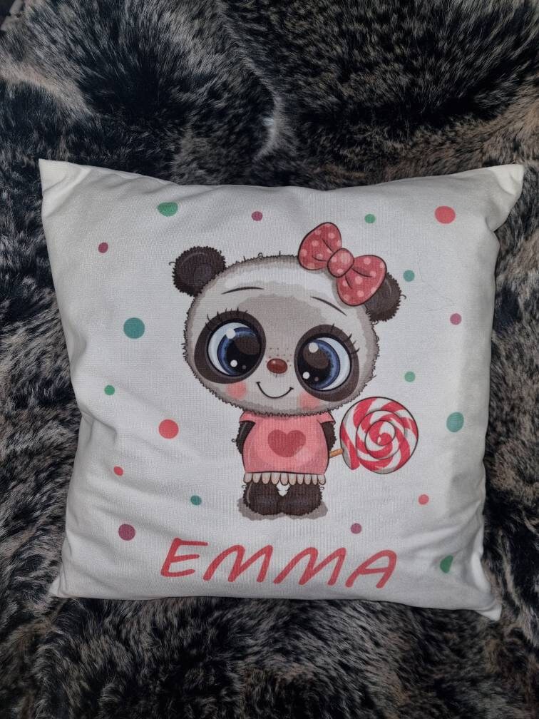 Coussin Enfant Personnalisé Prénom Panda