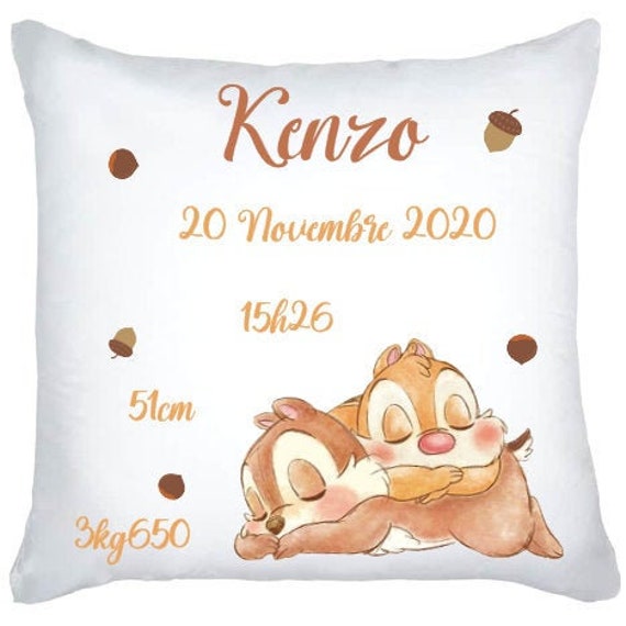 Coussin Naissance Tic et Tac