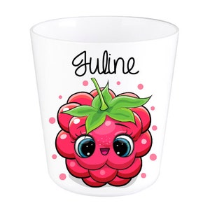 personalized unbreakable cup/glass raspberry