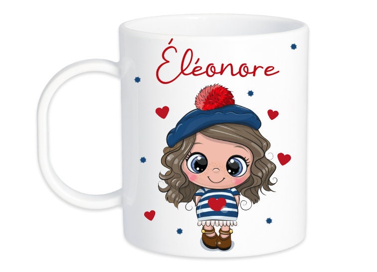 Mug Incassable Personnalisé Fillette/Tasse Enfant Plastique