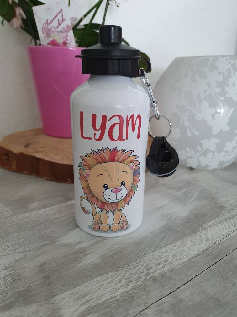 Gourde Personnalisée Lion/Gourde Prénom Enfant