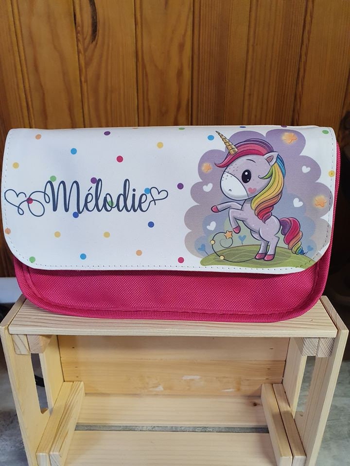 Trousse Personnalisée Licorne Écolier