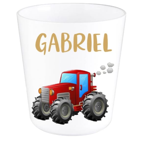 gobelet/verre personnalisé enfant tracteur